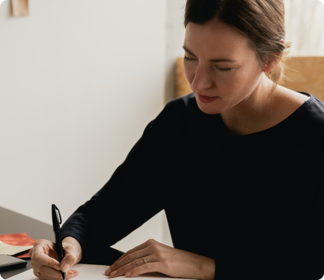 girl working