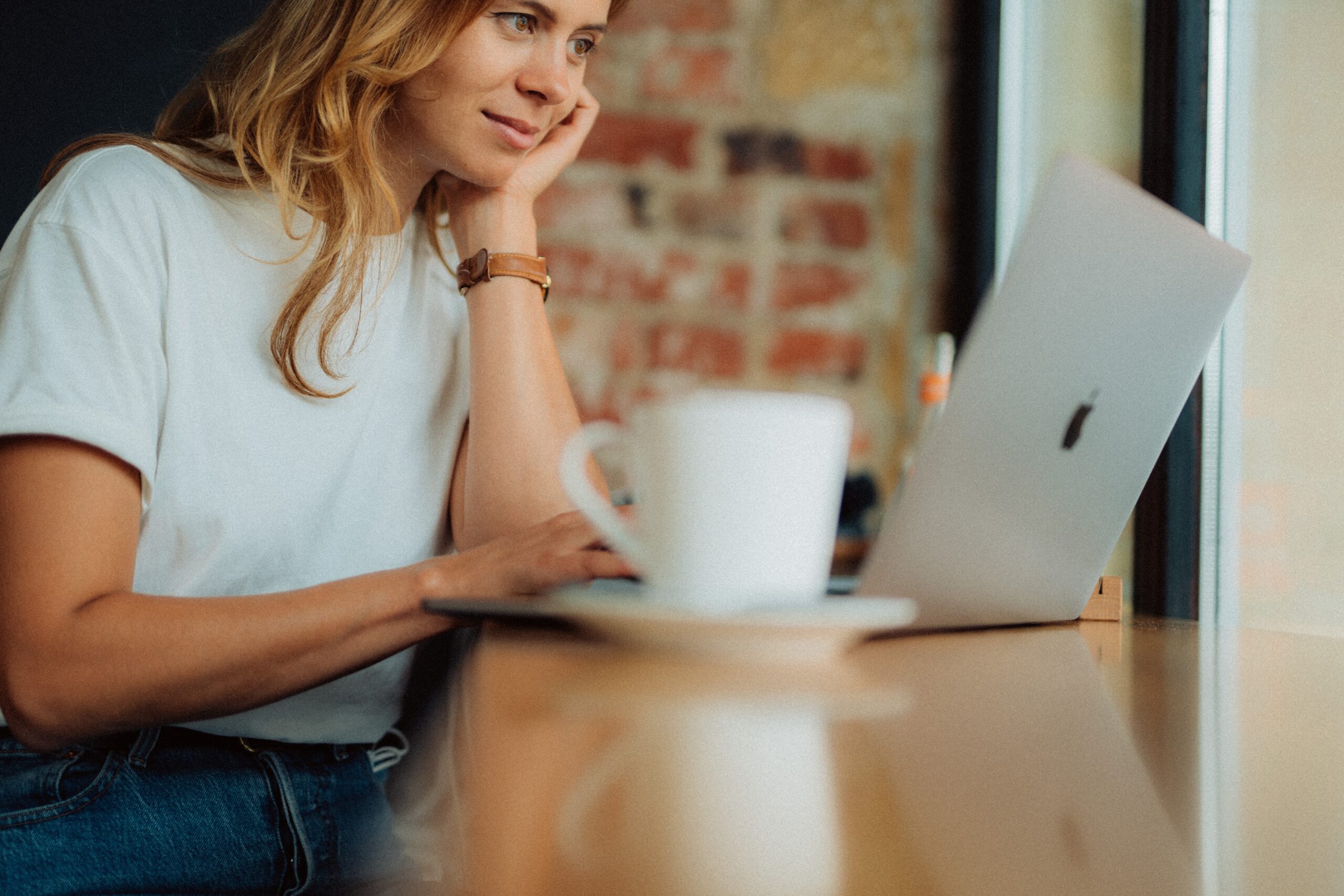 girl sitting at computer